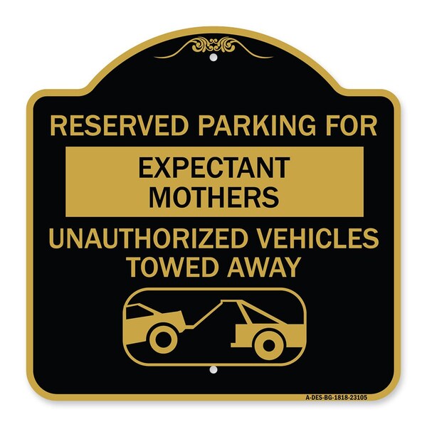 Reserved Parking for Expectant Mothers Unauthorized Vehicles Towed Away, A-DES-BG-1818-23105